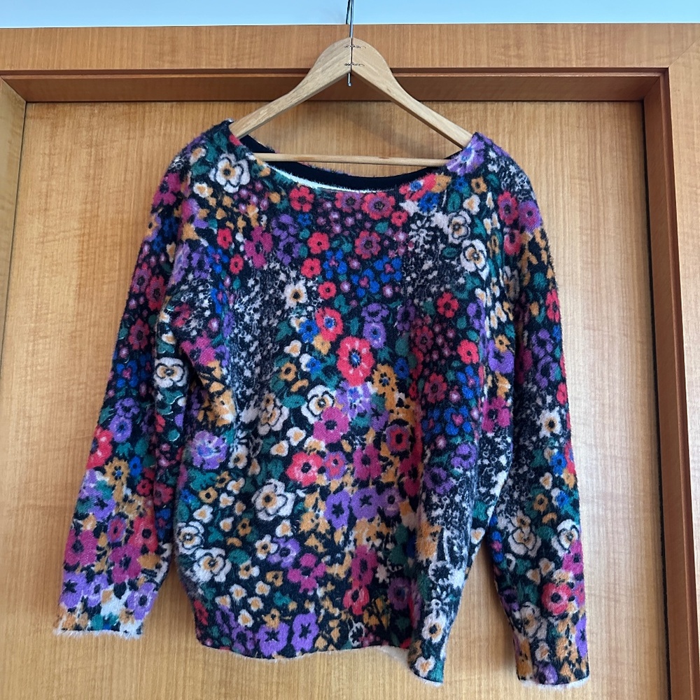 Anthropology fuzzy sweater